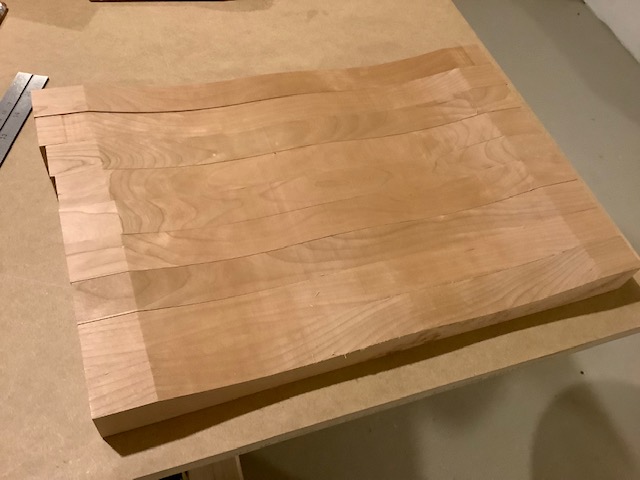 sculpted seat ready for gluing