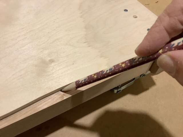 Transferring the pattern shape to the board